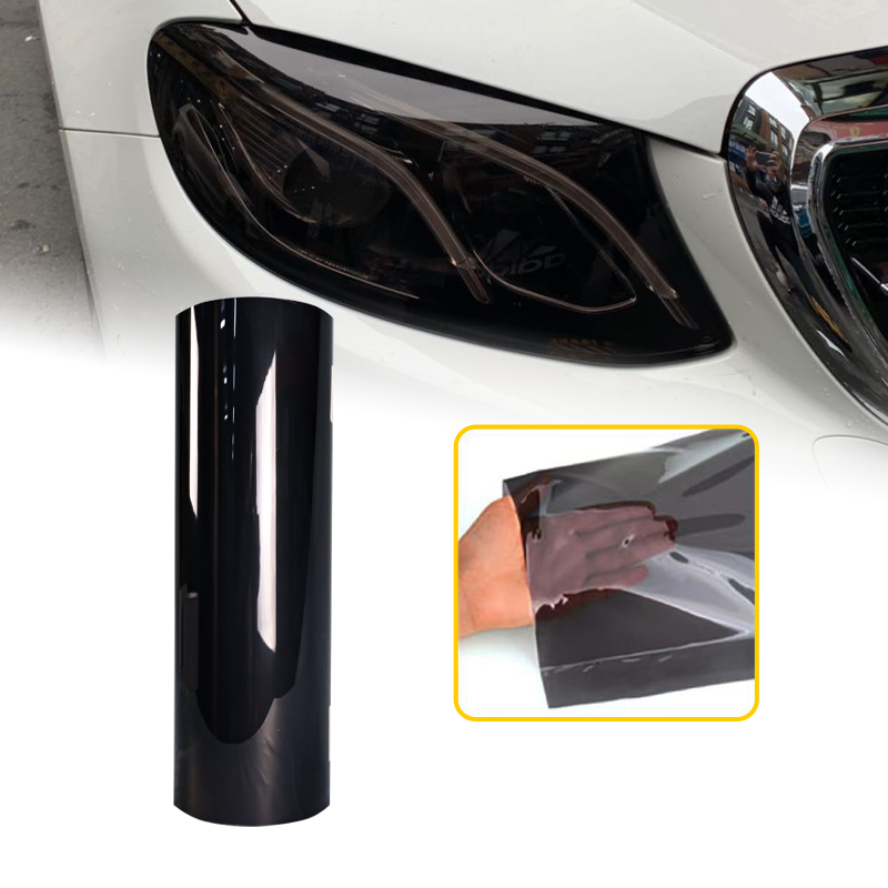 PU TPH Material Smoked Black Head light Car Lamp Film Headlight Tint Film Car film